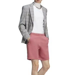 Pantalones cortos deportivos de hombre de lona transpirables de secado rápido sólidos de calle alta personalizados con cintura elástica para correr y hacer ejercicio al aire libre - Product Image 4
