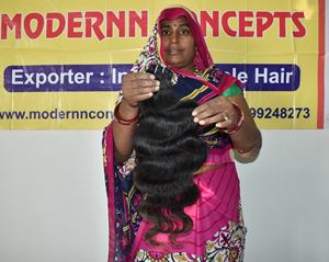 100% barato virgen cutícula alineada sin procesar Bodywave paquetes sueltos onda profunda Color negro indio templo extensiones de cabello humano - Product Image 2