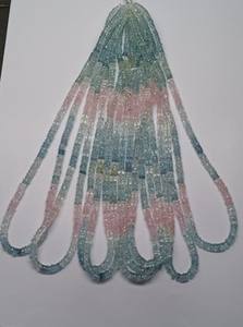 Cuentas de Aguamarina Natural Multicolor de Alta Calidad, Corte Facetado/Formato de Neumático, Tamaño 5-5.50mm, Certificadas por M.Y.GEMS Aigs, para Joyería - Product Image 2