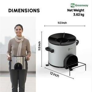 Poêle à bois commercial Greenway Jumbo avec ventilateur axial, cuisinière robuste pour la cuisson à grande échelle dans le salon et la salle à manger - Product Image 3