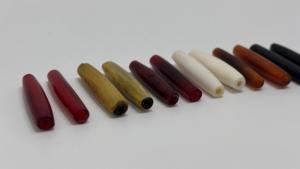 Tubes en corne polie de couleurs assorties pour colliers, bracelets, bijoux tribaux et projets d'artisanat - Product Image 3