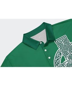 เสื้อโปโลกอล์ฟผู้ชายขายดี ผ้าโพลีเอสเตอร์ 100% เสื้อยืดลำลอง ดีไซน์สั่งทำได้ พิมพ์ลายแบบซับลิเมชั่น เสื้อแขนสั้นผู้ชาย แห้งเร็ว - Product Image 3