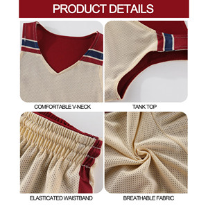 Ensembles d'uniformes de basket-ball personnalisés pour hommes, maillots et shorts professionnels, ensemble respirant à séchage rapide, uniforme de performance - Product Image 6