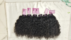 Nouveauté 2026 : Cheveux Humains Indiens Bruts Non Traités de Haute Qualité, 100 Grammes, Cheveux Remy Indiens Grade Naturel, Ondulés et Bouclés Naturels - Product Image 5