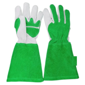High Quality Heavy Duty Tig Welding Work Gloves Reinforced Cowhide Split & Grain Leather <b>Cuff</b> Palm Hand <b>Arm</b> Safety Gloves - Product Image 4