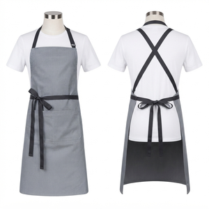 Delantal de Chef Unisex Blackhardson Premium, 65% Poliéster, 35% Algodón Canvas, 240 GSM, Negro, Impresión Serigráfica, para Restaurante y Bar - Product Image 4