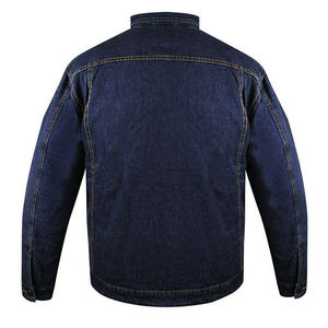 Men's Casual Denim Jacket with <b>Stand</b> Collar Cotton Material Breathable Design for Outdoor Activities - Product Image 3