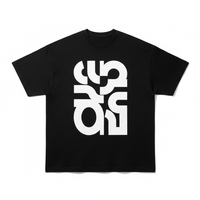 T-shirt Oversize Homme Personnalisé en Polyester Tricoté Lourd, Style Streetwear Vintage Délavé, Unisexe – Meilleure Vente