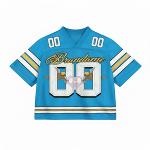 เสื้อฟุตบอลทรงบ็อกซี่แบบสั่งทำพิเศษ ปี 2026 ผ้าแห้งเร็ว เสื้อฟุตบอลอเมริกัน เสื้อฟุตบอล ผู้ผลิตชุดกีฬาขายส่ง - Product Image 1