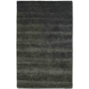 Alfombra Moderna de Diseño Geométrico, Hecha a Mano, de Lana y Seda, Antideslizante y Acolchada, Fabricada en India por Z&H Home - Product Image 1