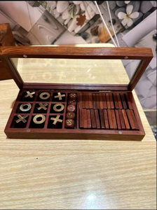 Juego de dominó de madera de seis tamaños dobles, caja de almacenamiento de madera decorativa para Navidad, juego durante todo el año, carteles de pared artesanales de madera hechos a mano - Product Image 6