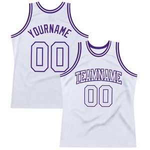 Camiseta de baloncesto blanca personalizada con ribete rojo, nombre y número del equipo sublimados, camiseta sin mangas de malla transpirable para adultos unisex - Product Image 4