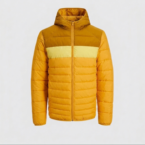 Chaqueta Acolchada de Invierno para Hombre, Corte Regular, Alta Calidad, con Capucha, Cierre de Cremallera, Impermeable, Ecológica, Resistente al Viento, Color Sólido - Product Image 6