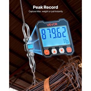 Bilancia Industriale a Gancio per Carichi Pesanti, Capacità Massima 10 T (22000 Libbre), Struttura in Alluminio Pressofuso con Display LCD, Bilancia Digitale Sospesa - Product Image 4