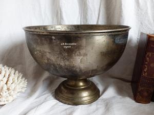 Offre d'usine : Bol à glace en argent antique, refroidisseur de boissons en métal artisanal de qualité supérieure pour hôtels de luxe et événements extérieurs - Product Image 5