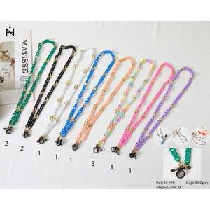 Cadena de Plástico Marca Z de 70 cm, Multicolor, Moderna, para Bolsos, Gafas y Accesorios - Product Image 1