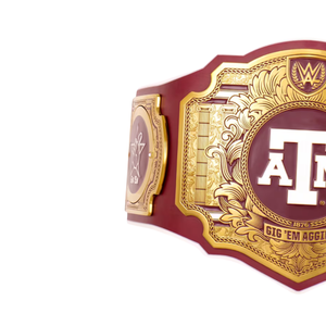 Cinturón de Campeonato Texas A&M Aggies, Cinturón de Lucha Libre Personalizable, Cinturón Deportivo Coleccionable de Alta Calidad para Fanáticos - Product Image 4