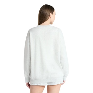 Winter Season <b>White</b> Color Oversized Slim Fit Women's <b>Sweatshirts</b> Custom Design Size Color Crew Neck Solid Color <b>Sweatshirts</b> - Product Image 3
