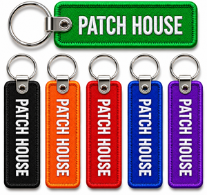 Patch brodé porte-clés en feutre non tissé de forme irrégulière, applique en tissu à coudre, idéal pour cadeau - Product Image 5