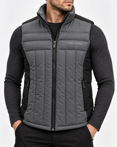 Wholesale <b>Men</b> Windproof Quick Dry Breathable Puffer Jacket <b>Vest</b> Polyester/Cotton Material <b>Winter</b> Premium Quality - Product Image 1