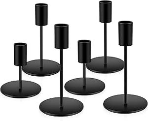 Juego de Portavelas de Metal con Acabado Negro de Calidad de Exportación, Diseño Clásico, Hecho a Mano, Ecológico, de Lujo, Único, para Bodas, Hogar y Mesa - Product Image 2