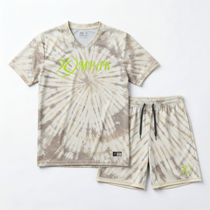 Ensemble maillot et short de volley-ball vert émeraude personnalisé, motif vague dynamique, séchage rapide, uniforme d'équipe, sublimation, vêtements de sport OEM en gros - Product Image 1