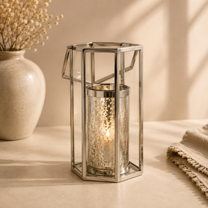Premium Aluminum Candle <b>Lantern</b> With <b>Gold</b> Finish Adds Warm Ambient Glow Perfect For Home Decor And Festive Lighting - Product Image 6