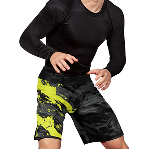 Custom MMA Grappling Shorts Polyester Front Sublimation Printed Martial Arts Gym Performance <b>Athletic</b> Training Shorts Men - Product Image 6