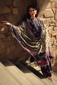 Vêtements indiens et pakistanais brodés et imprimés, salwar kameez pour femmes, robes d'hiver en tissu de qualité export. - Product Image 6