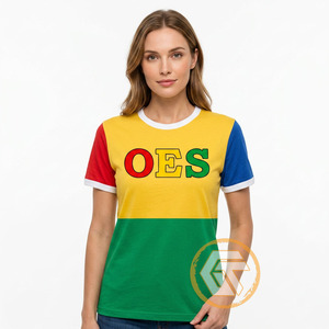 T-shirt décontracté d'été pour femme GREEK TREASURES, col en V, manches courtes, écologique, respirant, en jersey 100 % coton, vente en gros - Product Image 1