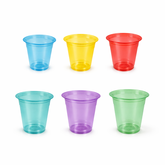 Degradable Custom-Colour Polypropylene PP Plastic Cup Natural 6, 8, 10, 12, 14, 16 Oz for Party Drink made in Indones
