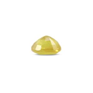 Handcrafted 4.28 Carat Oval Faceted Yellow Sapphire Loose Gemstone for Fine Jewelry - Product Image 3