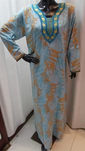 De algodón hecho a mano bloque impreso kaftan corto - Product Image 5