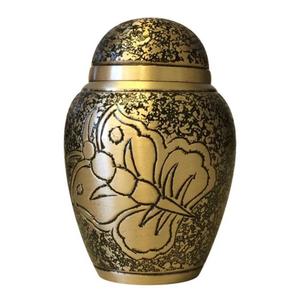 Urna Funeraria Plateada Estilo Árabe para Adultos con Diseño Floral Personalizable, Urnas de Metal en Forma de Domo para Seres Queridos - Product Image 6