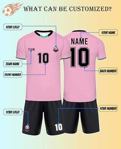 Ensemble de maillots de football professionnels personnalisés en gros, séchage rapide, sublimation, pour hommes, grandes tailles, shorts antibactériens et respirants - Product Image 4