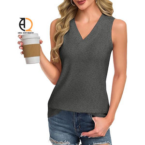 Ladies Tank Top Gym Wear Sleeveless Workout Top - Product Image 4