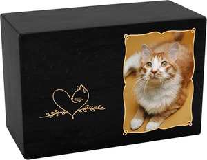 High Quality Wooden American Style Modern Pet <b>Memorial</b> Urns for Cat and Dog Ashes with Keepsake Photo <b>Frame</b> - Product Image 5