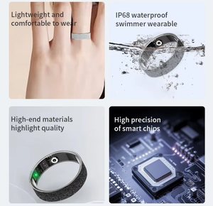 Nuevo Anillo Inteligente V3 OEM Personalizado 2025 para Hombre/Mujer con Monitor <span class=keywords><strong>de</strong></span> Frecuencia Cardíaca y SpO2, y Rastreador <span class=keywords><strong>de</strong></span> Ciclo - Rastreador <span class=keywords><strong>de</strong></span> Salud y Sueño, Resistente al Agua 5ATM - Product Image 2