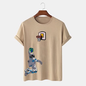 Camiseta de Algodón de Color Sólido Premium para Hombre, Nuevo Diseño, Logotipo Personalizado, Transpirable, Tejida, Anti-UV, Ecológica, Ropa Deportiva para Exteriores - Product Image 5