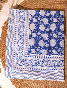 Handmade Floral Print Indian Sarong Women's Cotton Cover-Up and Resort <b>Skirt</b> - Product Image 5