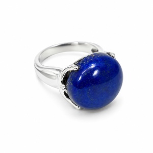 925 Sterling Silver <b>Lapis</b> <b>Lazuli</b> <b>Ring</b> Handmade Blue Stone Designer Fine Jewelry December Birthstone <b>Ring</b> - Product Image 1