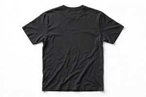 เสื้อยืดคอกลมแขนสั้นสีดำสำหรับผู้ชาย ทรงปกติ ผ้าโพลีเอสเตอร์ สวมใส่สบาย พิมพ์ลายตัวอักษร สไตล์ลำลอง - Product Image 2