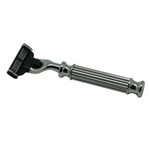 Foshan Customized Sustainable Reusable Wooden Handle 3 <b>Blade</b> Best Shaving Safety <b>razor</b> - Product Image 1