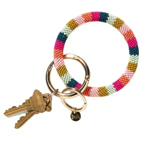 Porte-clés de voiture perlé brodé à la main de luxe nouveau Design multicolore à la mode accessoire de clé USB à la mode mariages classiques - Product Image 3