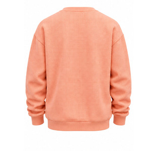 Men's Waffle Knit Sweatshirt <b>Thermal</b> Crewneck Pullover Long Sleeve Warm Casual Winter Streetwear Custom Wholesale Clothing <b>Top</b> - Product Image 2