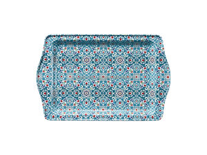 Bandeja de acero inoxidable de gran tamaño decorativa moderna personalizable Bandeja DE SERVICIO DE nueva llegada Diseño de Mandela para uso diario Uso privado - Product Image 3