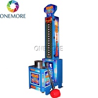 Machine de jeu d'arcade à monnayeur King Hammer, jeu de frappe, construction métallique, version anglaise, un joueur, pour usage intérieur
