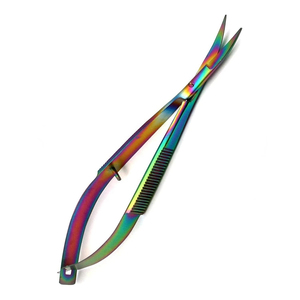 Ciseaux à cuticules de précision incurvés en acier inoxydable de qualité supérieure, outil de soin des ongles pour salon, ciseaux à cheveux - Product Image 1
