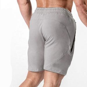Tech polaire poche zippée hommes loisirs confort Fitness Shorts 2025 Logo personnalisé conception solide motif Style décontracté en gros - Product Image 6