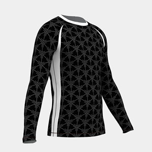 Men's Short Sleeve MMA Rash Guard BJJ Compression Top Approved <b>Grappling</b> Training Wear USA Europe Wholesale Market - Product Image 2